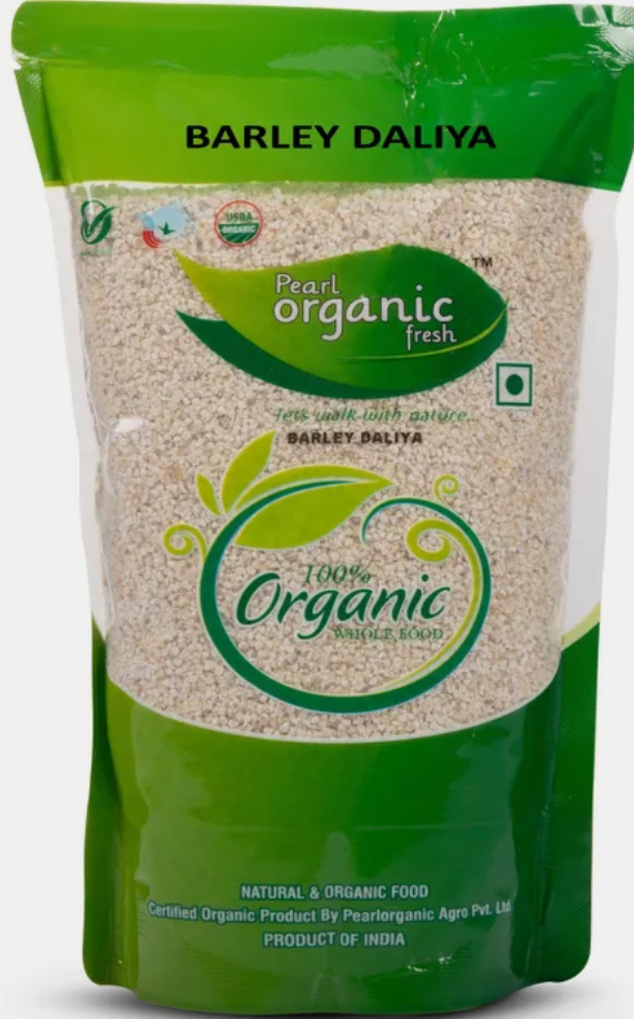 Pearl Organic Fresh Barley Daliya | High-Fibre Jau Daliya