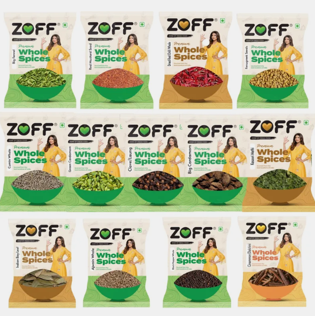 zoff Kitchen Whole Spices- Pack Of 13 (475 g)