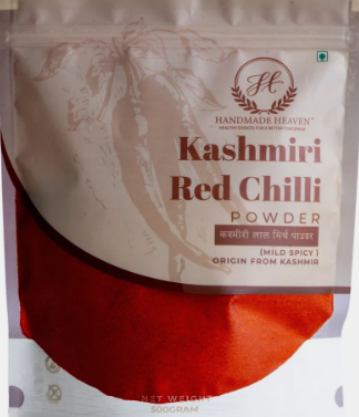 Handmade Heaven Kashmiri Red Chilli Powder Flavor-500gm